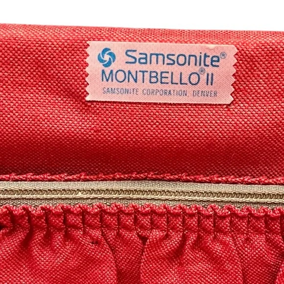 Vintage Samsonite Royal Traveller Montebello Hard Train Case Mirror 14" - Picture 5 of 6